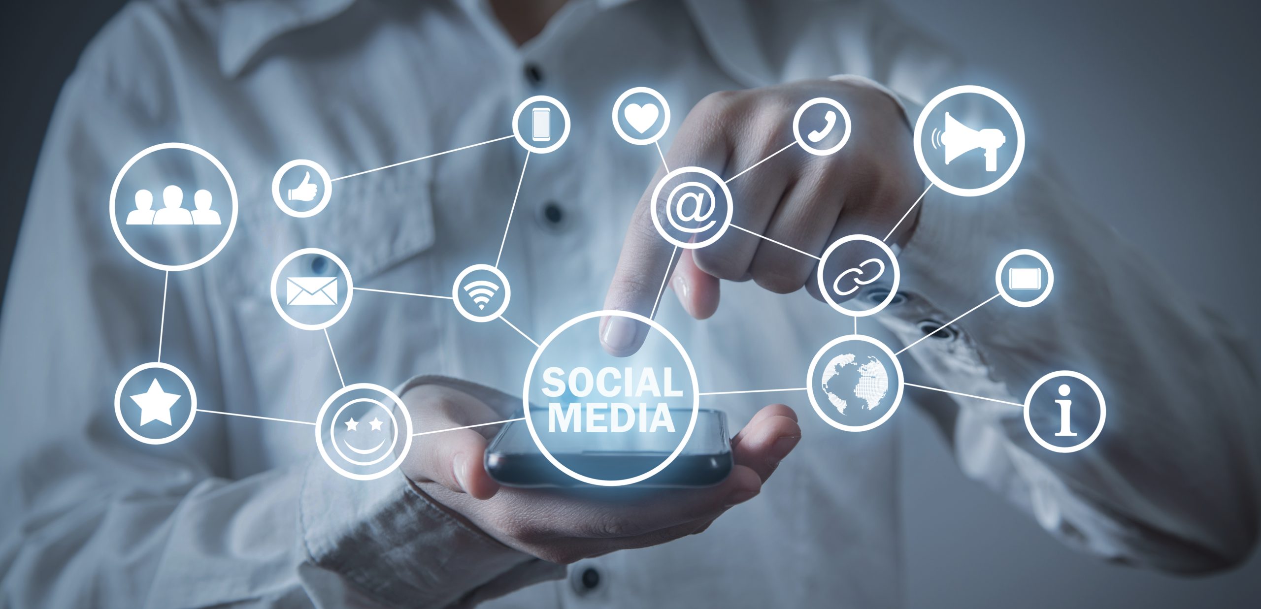 Social media concept. Business. Internet. Technology